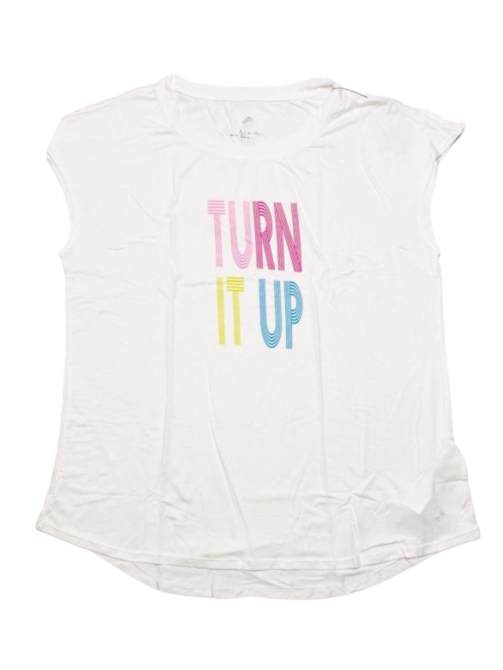 LuLaRoe Rise Tenancious Short Sleeve Tee 'TURN IT UP' Graphic